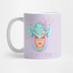 Sagittarius Zodiac Sign Beautiful Girl Mug